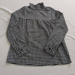 Black and White Gingham Blouse